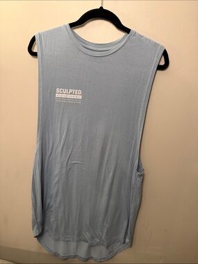 Women's Light Blue Muscle Tank